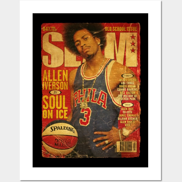 ALLEN IVERSON SOUL ON ICE Wall Art by Basket@Cover